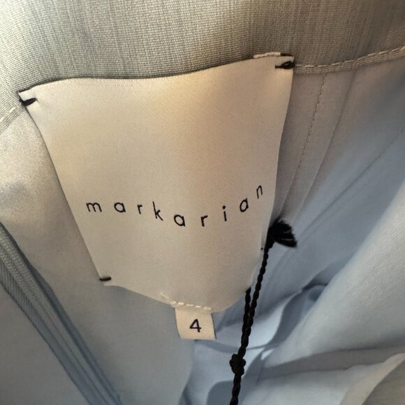 NWT Markarian Sarika Gown Dress, Dusty Blue, Size 4 - Picture 9 of 16